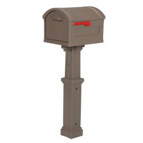Ghc40mam Architectural Mailboxes 54.12 Inch X 16.63 Outdoor Post Extra Large Plastic Mocha
