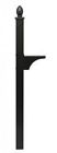 G87403 Architectural Mailboxes Mount -ground Decorative Side Post Black