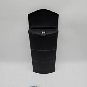 P77001 Architectural Mailboxes Economic Black Wall Mount Locking Vertical Mailbox