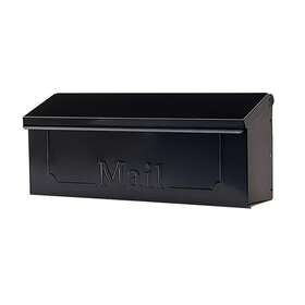 Thhb00am Architectural Mailboxes Townhouse Small Steel Wall Mount Mailbox Black Thhb0am