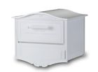 6700w Architectural Mount Mailboxes Mailbox Post Geneva Locking White