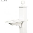 Arm Plastic Mailbox Mounting Post Gibraltar Rural Mailboxes White Mail Cross