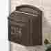 Awth16138k1x Whitehall Oversized Wall Mailbox With Plaque French Bronze 636156024517