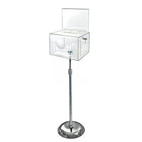 206325-clr Azar Displays 696859999178 Suggestion Box With Lock And Keys Donation Offering Loc