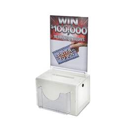 Azar Displays 794504543735 Lottery Box White Large
