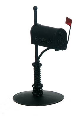 G8621 Aztec Imports Inc. Rural Mailbox/black