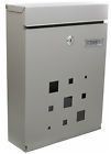 B01dx3bg76 Peelco Modern Vertical Mailbox Lockable Powder Coated Galvanized Steel Gray