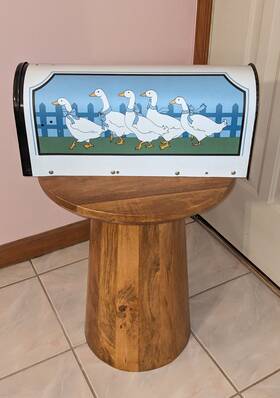 Bacova 080166805244 Accentbox Mailbox Inch Rural 5 Country Geese Design Hardware Included New