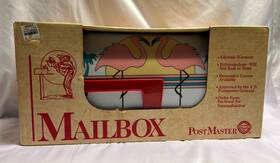 Bacova 080166907009 Vintage Pink Flamingo Mailbox Fiberglass/ Plastic New In Sealed Box