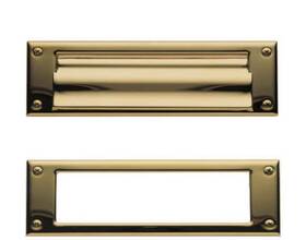 0015-030 Baldwin Brass 10 Inch Letter Box Plate Spring Tension Lifetime Polished New