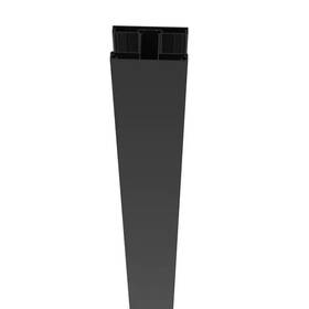 Barrette Outdoor Living 445049492479 72 Inch Matte Black Line Surface Mount Post