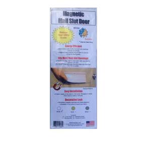 Battic Door Energy Conservation Products 313103692684 Magnetic Mail Slot Cover In White