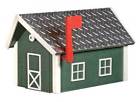 Bddbm Custom Made Deluxe Poly Barn Mailbox Aluminum Plate Roof