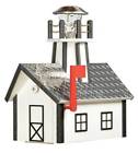 Bddplm Custom Made Deluxe Poly Lighthouse Mailbox Aluminum Diamond Plate