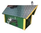 Bdw-dmail-tra Anish Handmade Country Tractor Mailbox Diamond Plate Green Yellow Poly