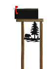 Bear151 Clingermans Bear Rustic Cedar Log Mailbox Post-clingermans Wildlife Decor