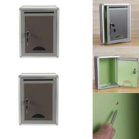 Cz115539tu2d218002 Besportble 2x Suggestion Box Complaint Advice Parcel Wall Mountable Drop Alloy Post