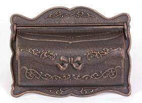 Better Box Mailboxes 846993004546 Bwm-r Decorative Cast Aluminum Wall Mount Mail Bronze