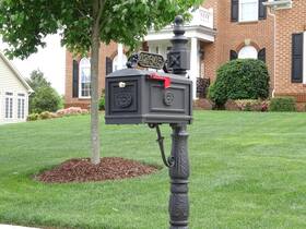 Bbm001 Better Box Mailboxes Decorative Residential Curbside Cast Aluminum Mailbox Black Authentic Origi