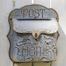 Bf21bs739 Big Fortune Wall Mount Mailbox For House Outside Vintage Metal Door Antique Style
