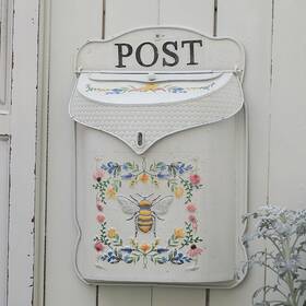 Ha1167 Big Fortune Wall Mount Mailbox For House Outside Vintage Metal Door Antique Style No