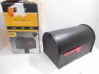 12128l Black Mailsafe Mailbox Rural Gibraltar Ii Locking Post-mount