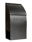 Mb-44902 Black Milano Post Mailbox Pointed Nach