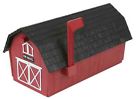 Black Red Resistant Crafted Durable Well Mailbox Weather Barn Roof
