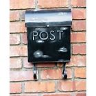3046 Black Vintage Mailbox Wall Mount