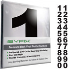 Denmblk6in Black Vinyl Numbers Stickers 6 Inch Self Adhesive 2 Sets