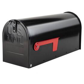 Y84-1401-06 Blissboard Mailboxes For Outside Galvanized Steel Medium Black Metal Mailbox 20 X 8.7