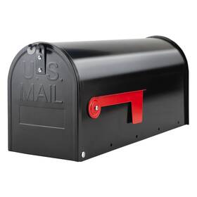 Y84-1401-07 Blissboard Black Metal Mailbox Galvanized Steel Outside Mailboxes Standard Medium Capa
