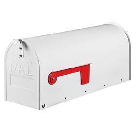 Blissboard Y84-1401-10 White Mailboxes For Outside Post Mount Galvanized Steel Metal Mailbox Stand