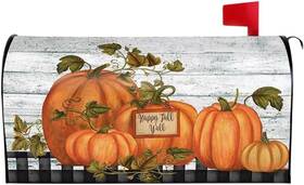 Bllesqelax 658359022763 Magnetic Mailbox Cover Autumn Harvest Pumpkin Standard S