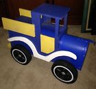 Blue " Steel Mailbox Truck Xlarge Pick Up Hand Yellow 28 Long