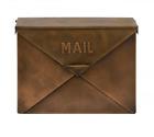 Bm15926 Spacious Wall Mounted Metal Mail Box In Copper 842822188692