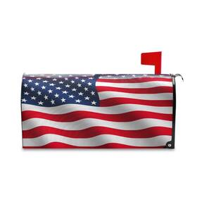 Gp390c425s804 Boenle Waving Usa American Flag Mailbox Cover Magnetic Letter Post Box
