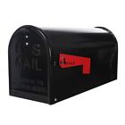 Box 21x8x10 Classic Waterproof Locking Post " Steel Semicircle Rural Mailbox Mail
