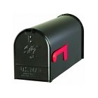 E1100b00 Box Mail Steel Mailbox Locking Rural Black Mount Standard Post Wall