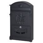 Bqv7kzbuzs General Iron Mailbox Letter Box With Lock Keys Black