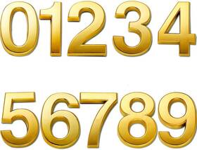 Branded 445000753786 Mailbox Numbers 2 Inch Door Address Stickers For 10 Pack Brass New