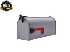 Branded 705353676604 Grayson Gray Medium Steel Post Mount Mailbox New