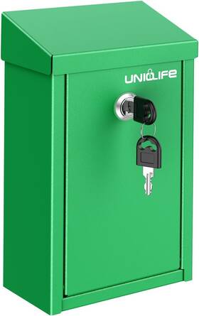 Uniclife-3600-gr Branded Green Key Drop Box For Outside Metal Safe Suggestion With Lock Collect