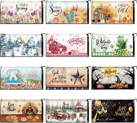 1514 Branded01 445035716725 12 Pcs Mailbox Covers 18 X 21 Inch Standard Size For Garden Classic Style New