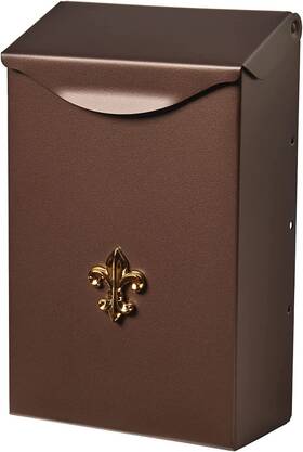 Bw110v04am Branded01 City Classic Galvanized Steel Wall Mount Mailbox Venetian Bronze S