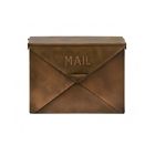 Brass Copper Antique Vintage Iron Locking Mail Mailbox Wall Curbside Mount