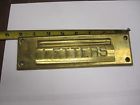 Brass Slot Vintage Mail Postal Letters