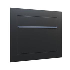 Bravios 427250885752 Sora - Modern Built-in Black Mailbox