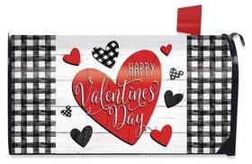 Briarwood 840011631028 Checkered Valentine Mailbox Cover 6.5 X 19