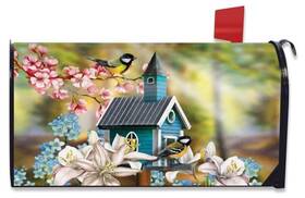 Briarwood Lane 840011612072 Peaceful Birdhouse Mailbox Cover Standard Size